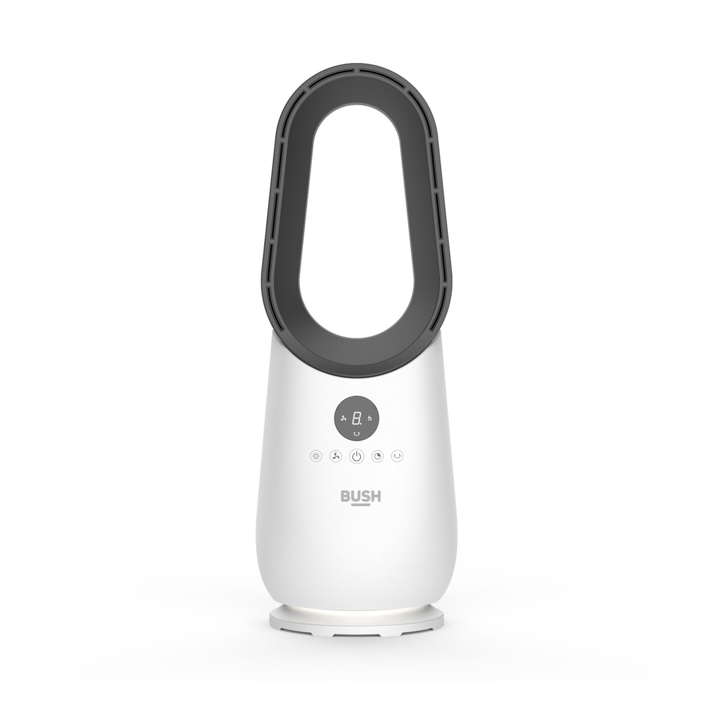 Bush Bladeless White and Black Desk Fan