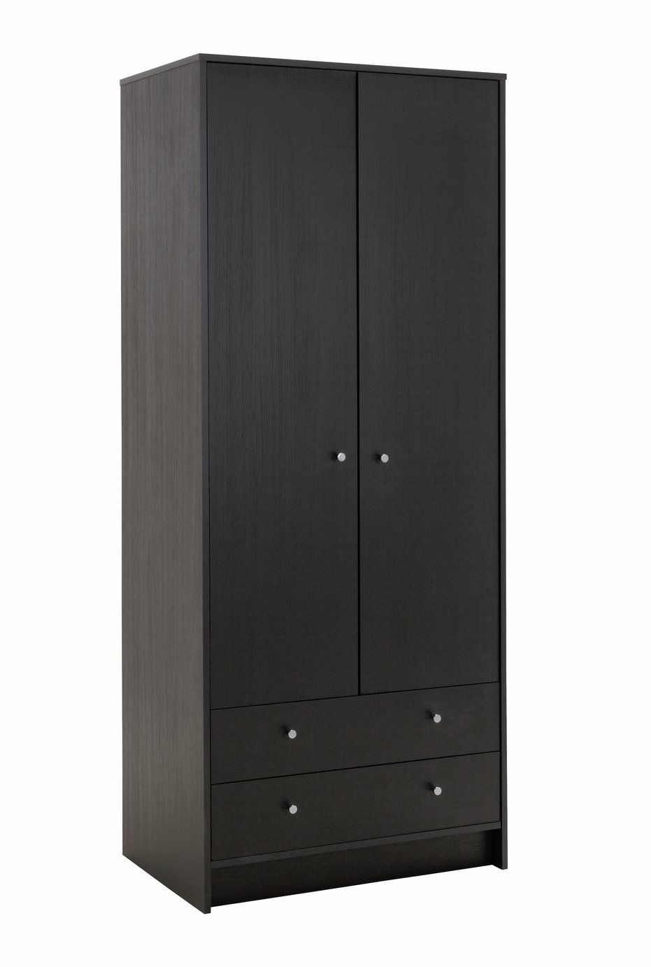 Argos Home Malibu 3 Piece 2 Door Wardrobe Set - Black