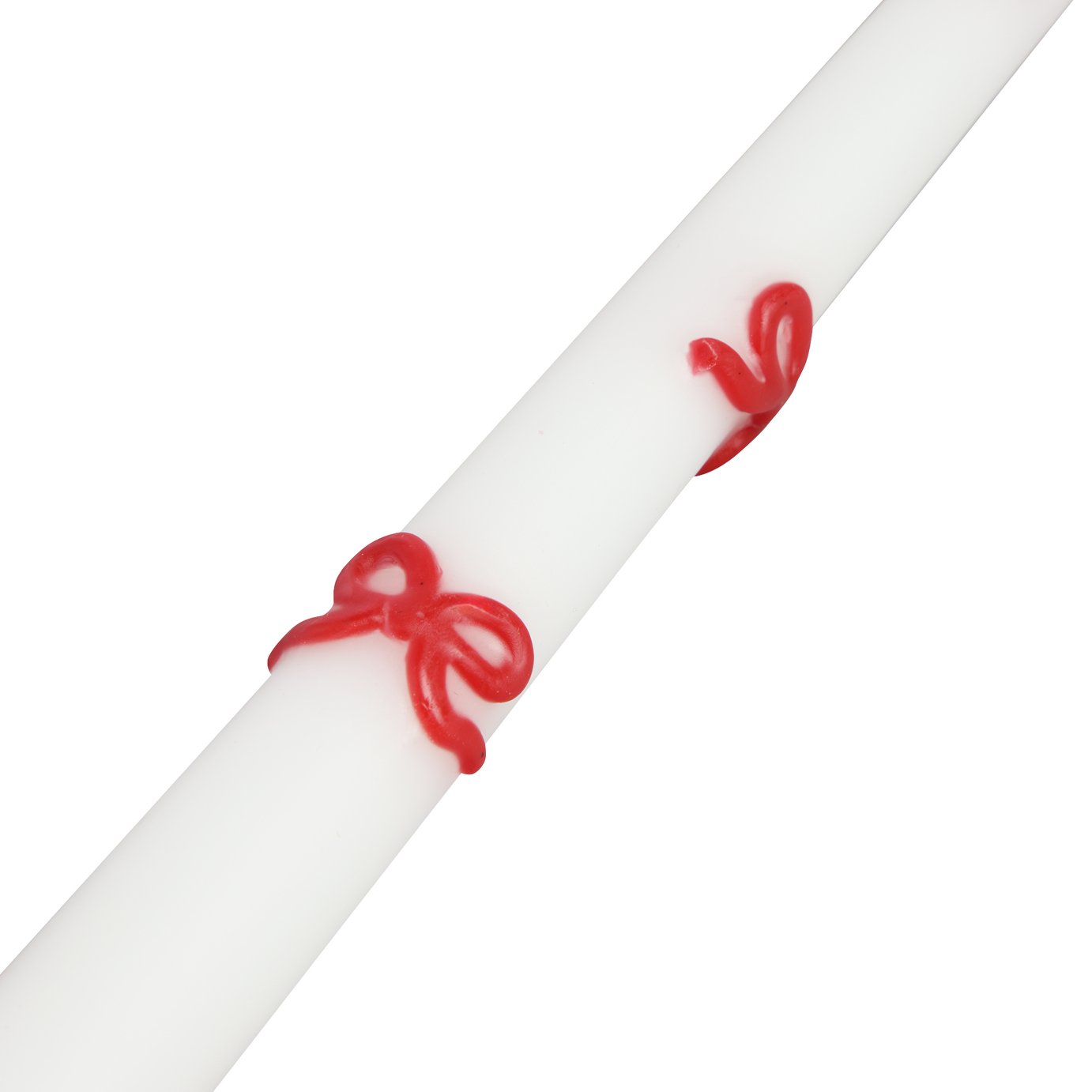 Argos Home Singlewick Bow Dinner Candles - Pack of 2