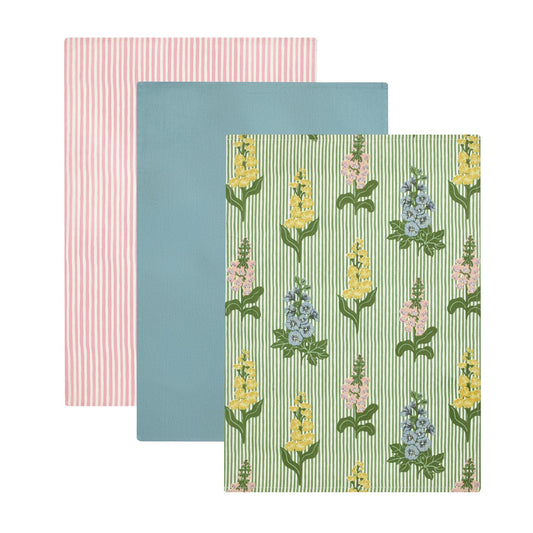 Argos Home Summer Fair Pack of 3 Tea Towels