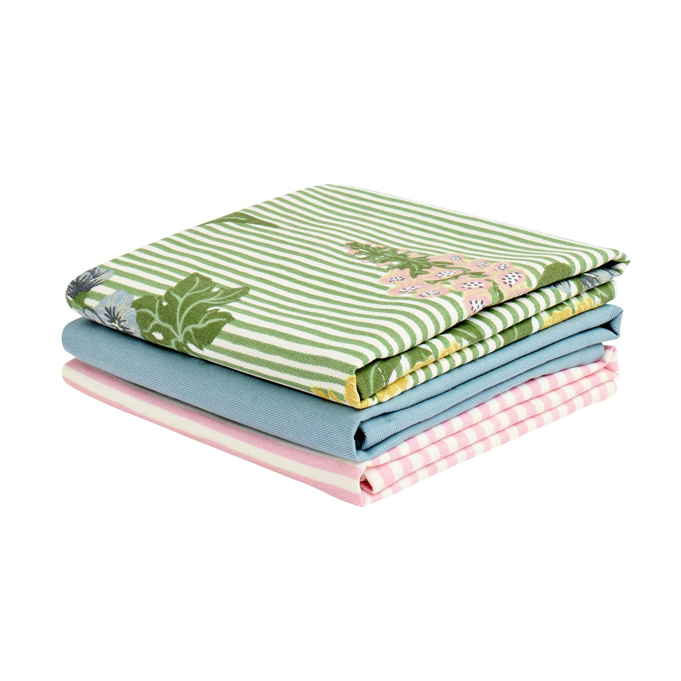 Argos Home Summer Fair Pack of 3 Tea Towels