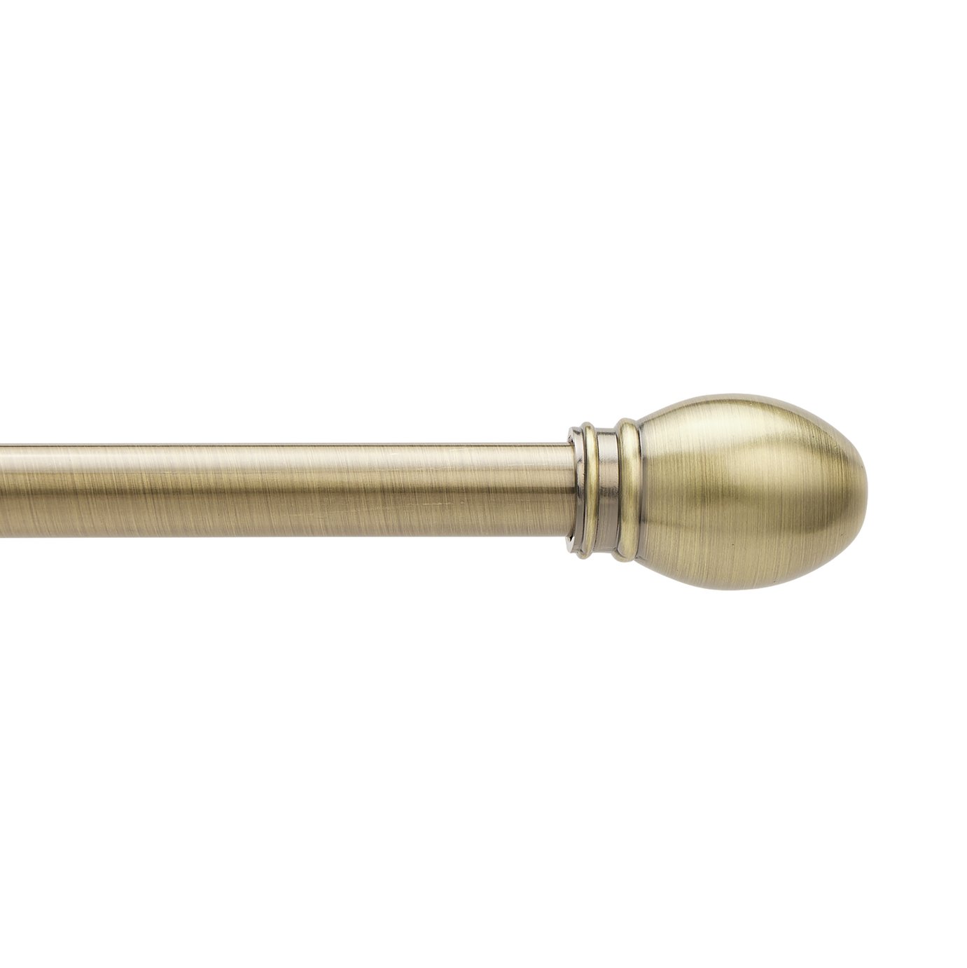 Argos Home Extendable Metal Pommel Brass Curtain Pole - 120 - 210cm