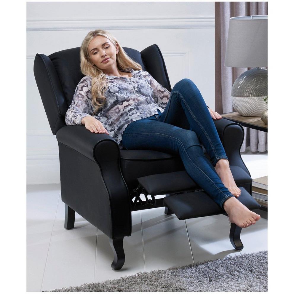 Classic Faux Leather Recliner Chair