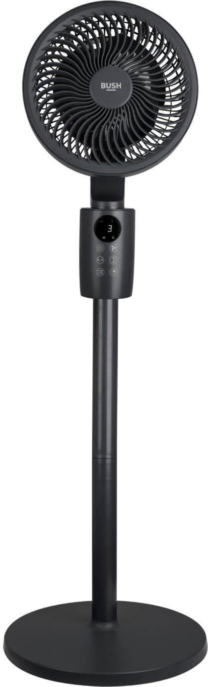 Bush 3D Oscillation Black Pedestal Fan - 8 Inch