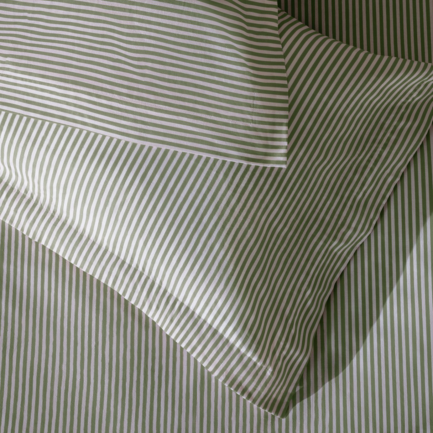 Habitat Cotton Stripe Oxford Edge Bedding Set - Toddler