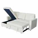 Aspire Nexis Left Hand Storage Chaise Sofa Bed- Natural