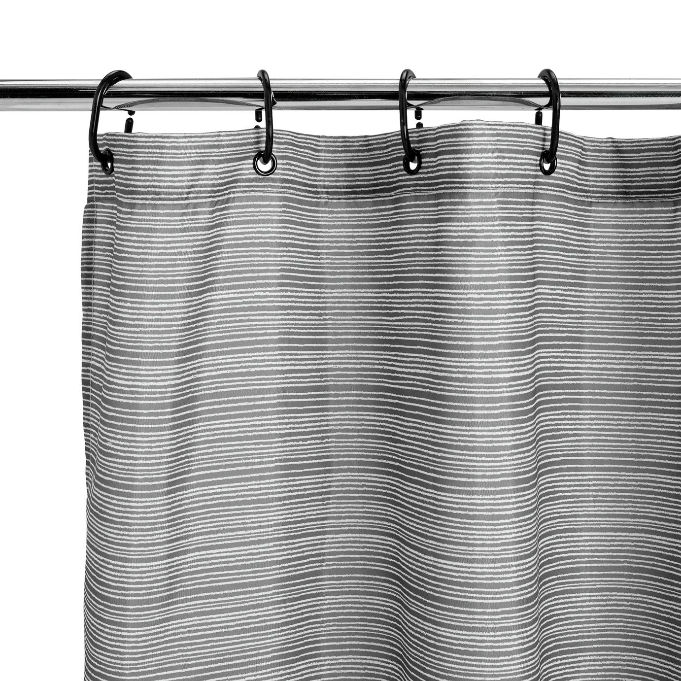Argos Home Stockholm Stripe Antibacterial Shower Curtain