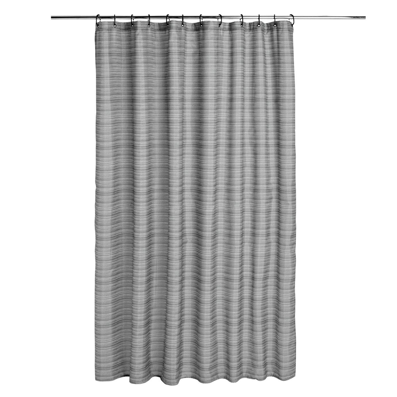 Argos Home Stockholm Stripe Antibacterial Shower Curtain