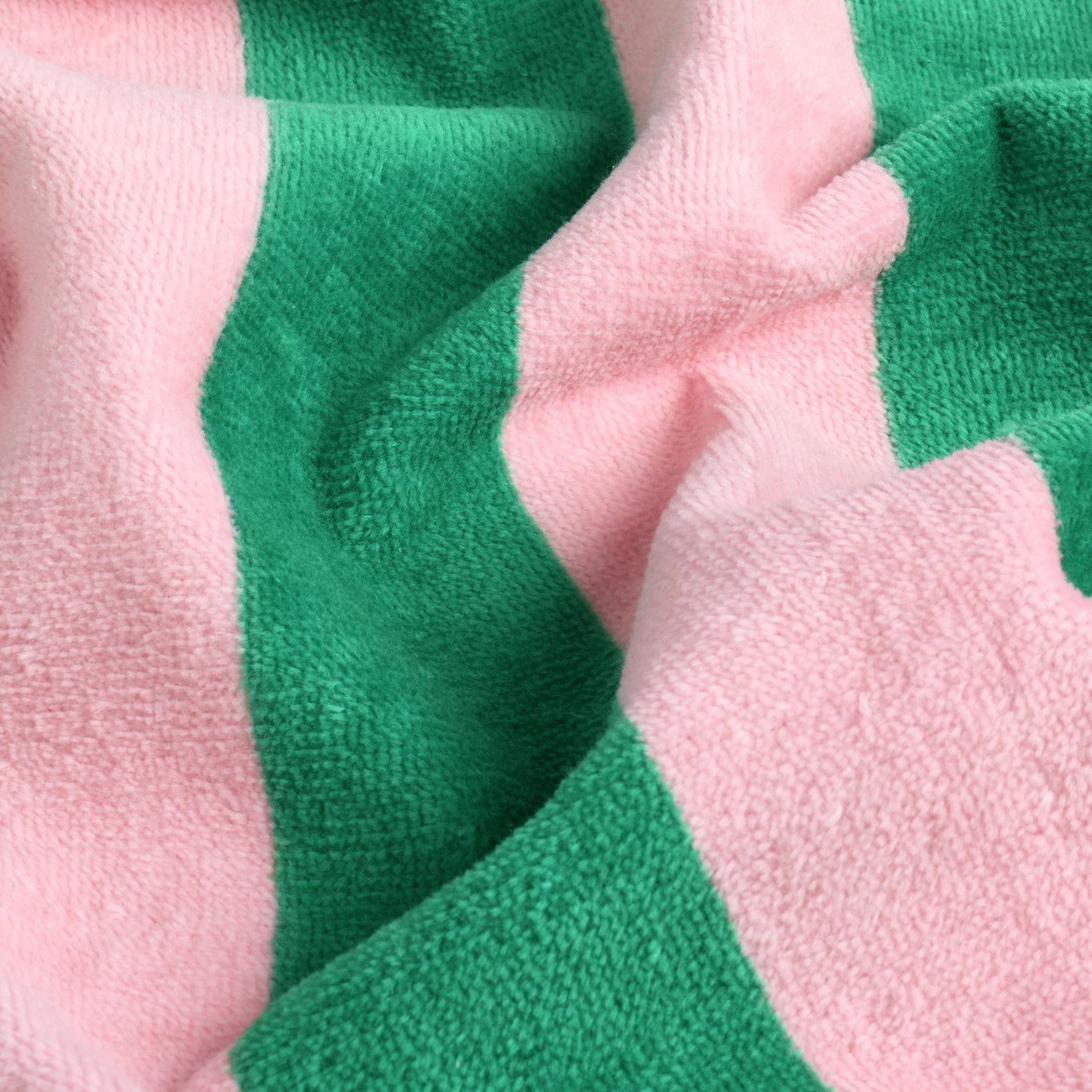 Habitat Stripe Beach Towel - Pink & Green