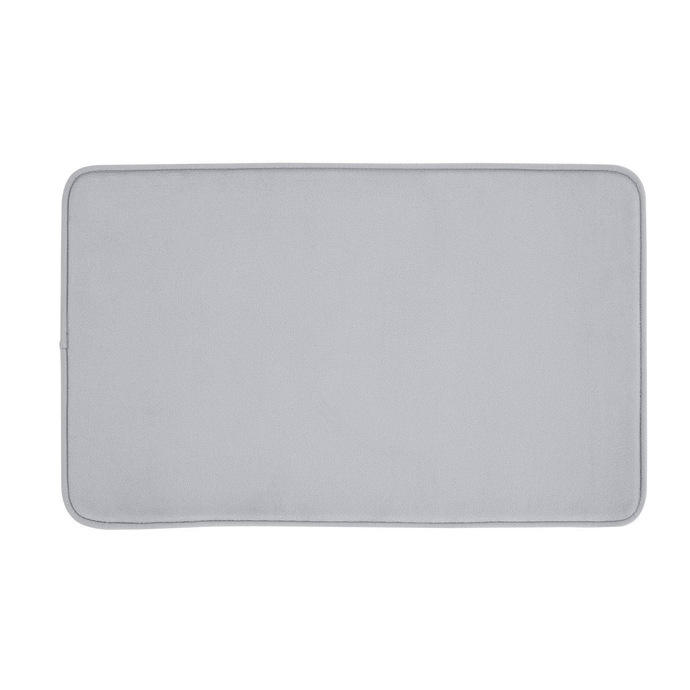 Catherine Lansfield Silver Memory Foam Bath Mat - 50x80cm