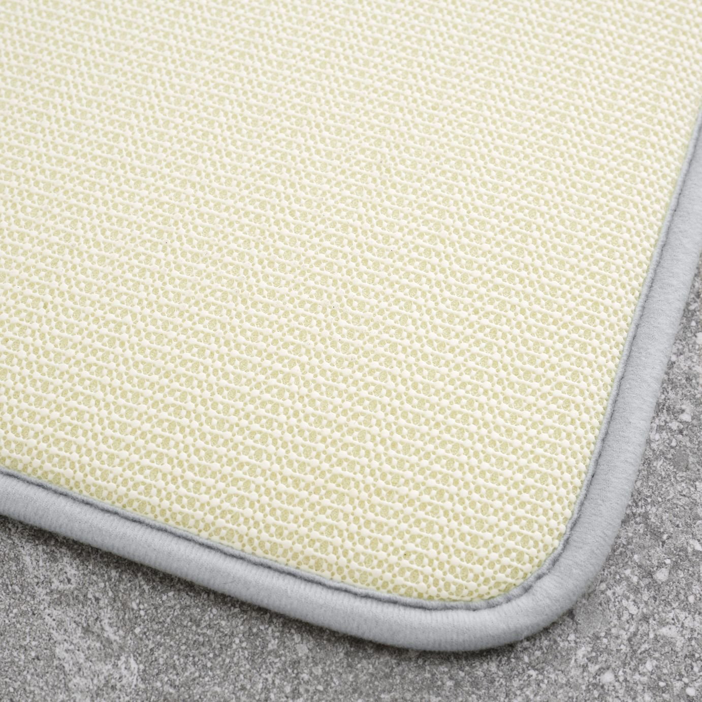 Catherine Lansfield Silver Memory Foam Bath Mat - 50x80cm
