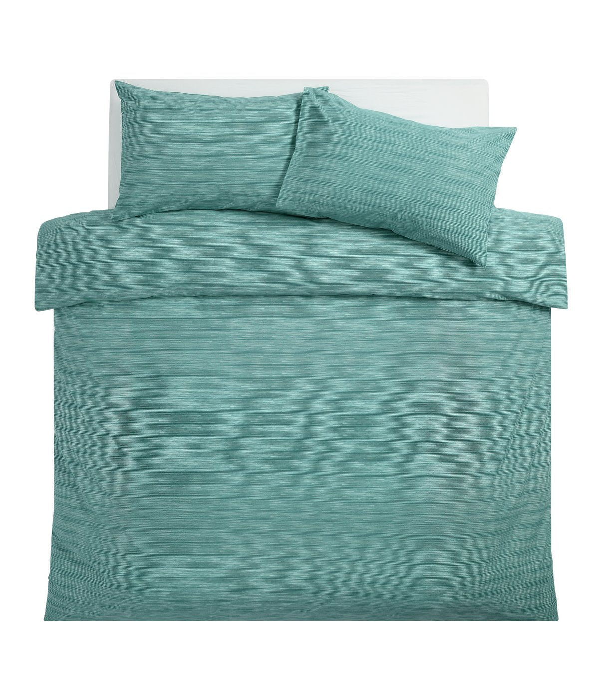 Argos Home Stockholm Stripe Teal Bedding Set - Single