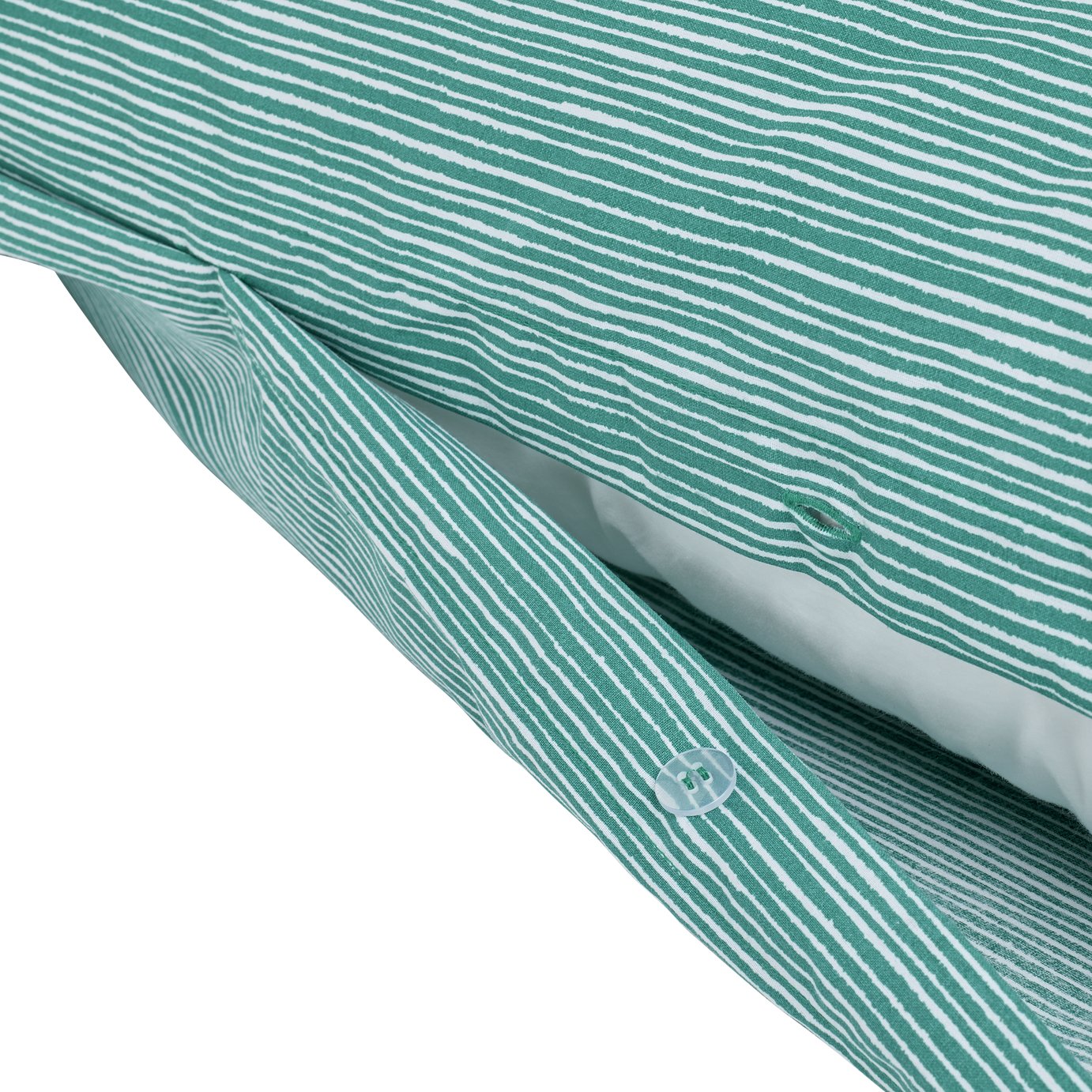 Argos Home Stockholm Stripe Teal Bedding Set - Single