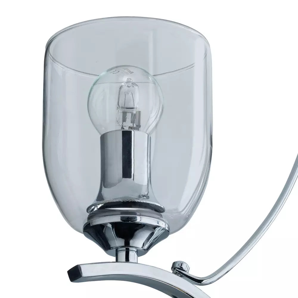 Argos Home Fae 3 Light Glass Ceiling Fitting - Chrome