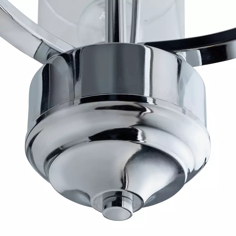 Argos Home Fae 3 Light Glass Ceiling Fitting - Chrome