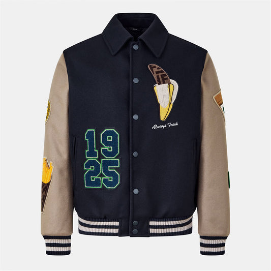 Men's lic Wool Long Sleeve Coach Jacket