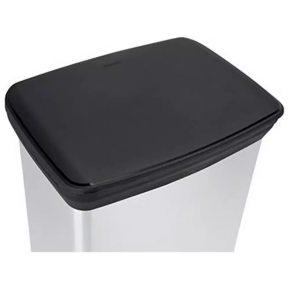 Curver 50 Litre Deco Pedal Bin - Silver