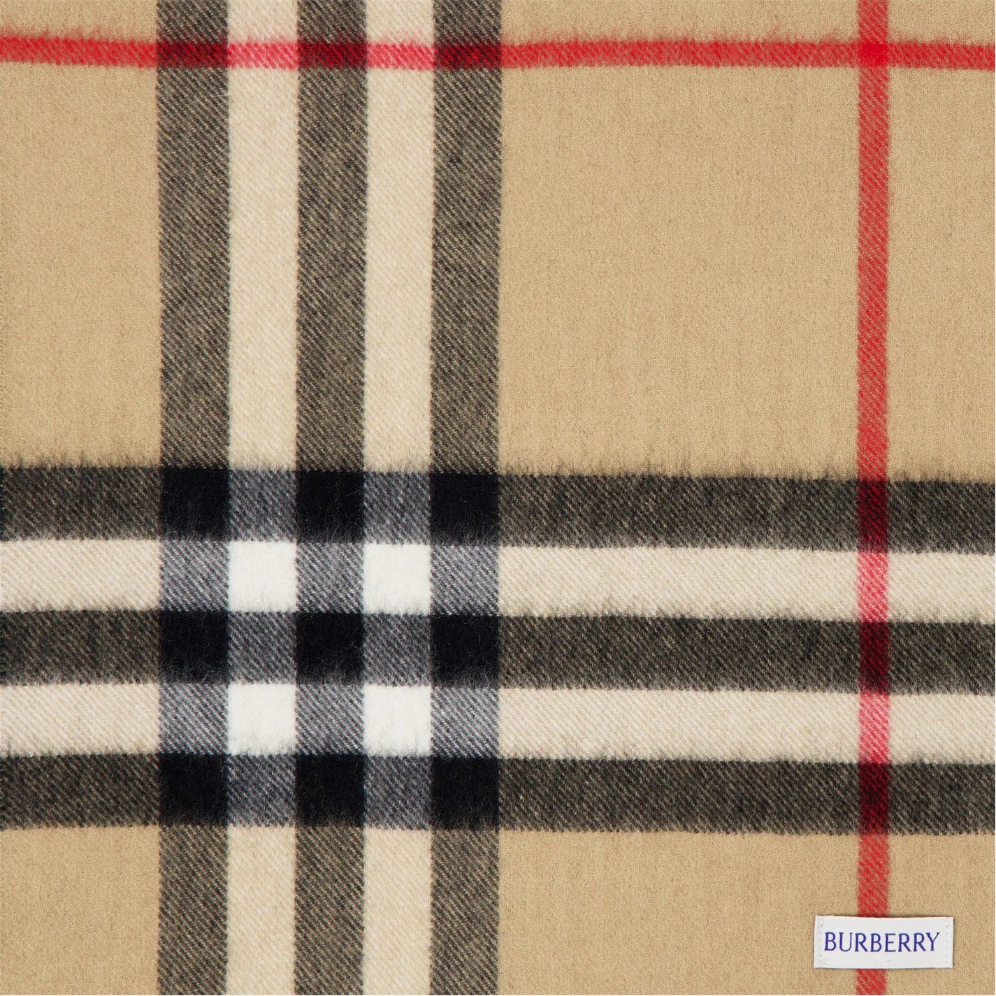Unisex Check Cashmere Scarf