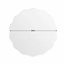 Argos Home Frameless Wavy Edge Round Mirror - 60x60cm