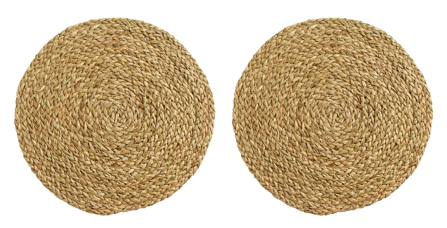 Argos Home Med Coastal Woven Set of 2 Placemats