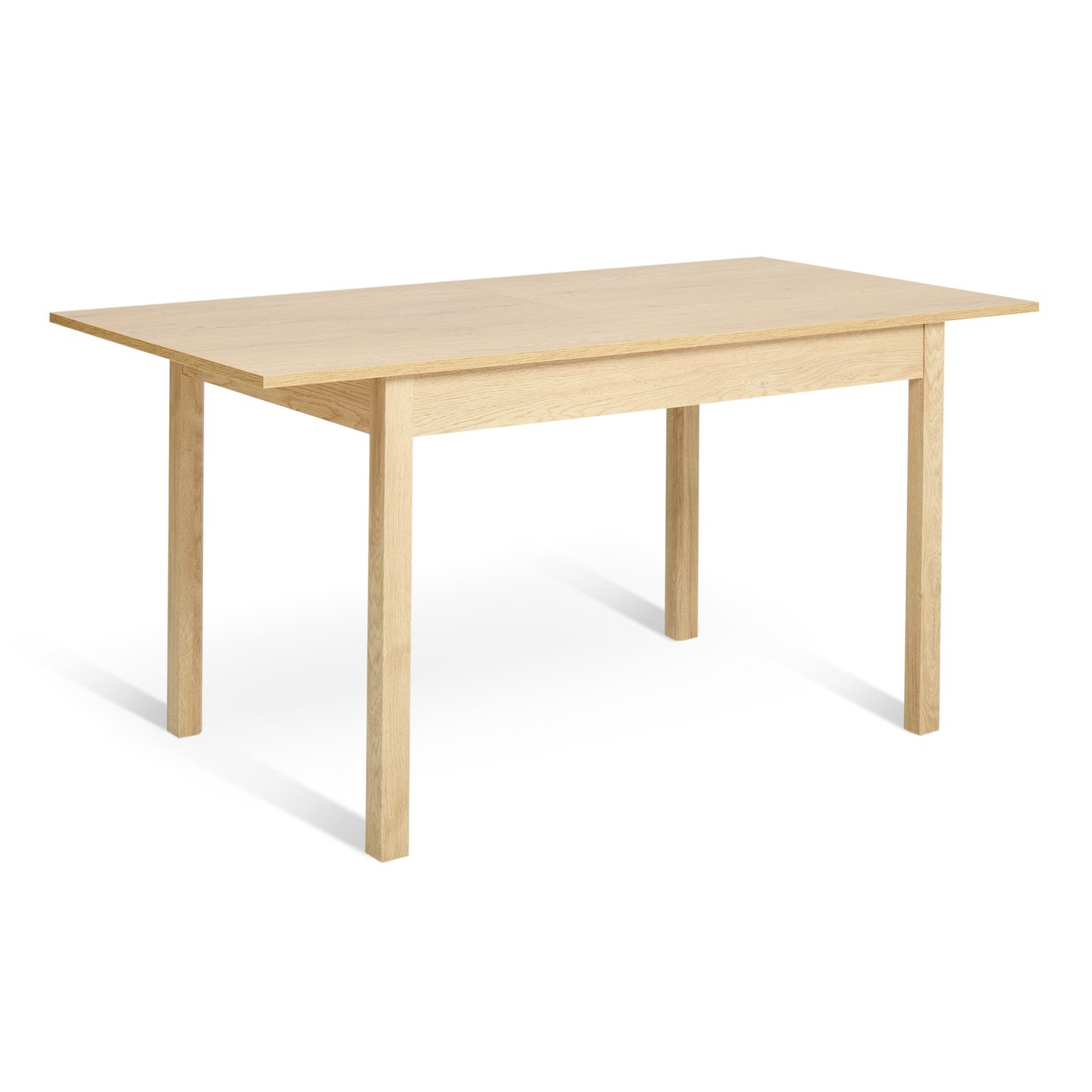 Argos Home Sendi Extend Wood Effect 6-8 Dining Table - Natural