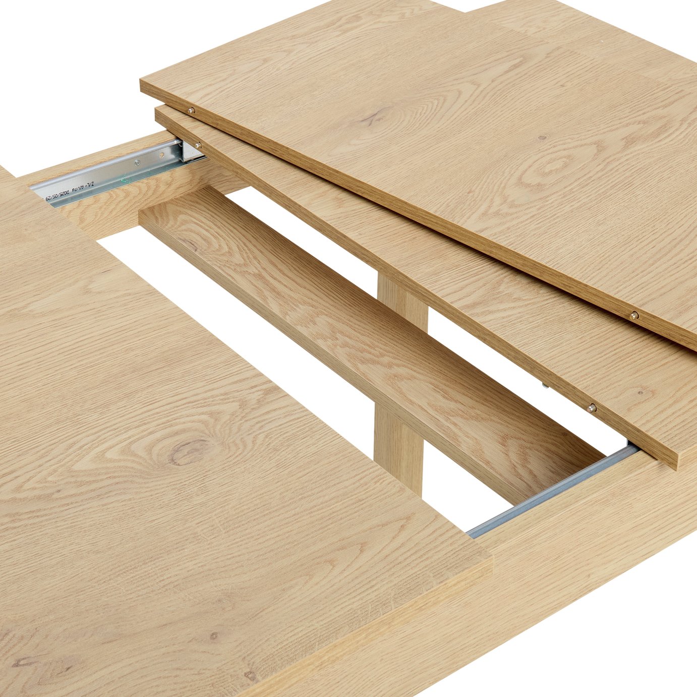 Argos Home Sendi Extend Wood Effect 6-8 Dining Table - Natural