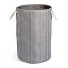Argos Home 60L Stockholm Stripe Laundry Bag with Handles - Grey