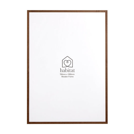 Habitat Walnut Ontario Picture Frame - 70x100cm