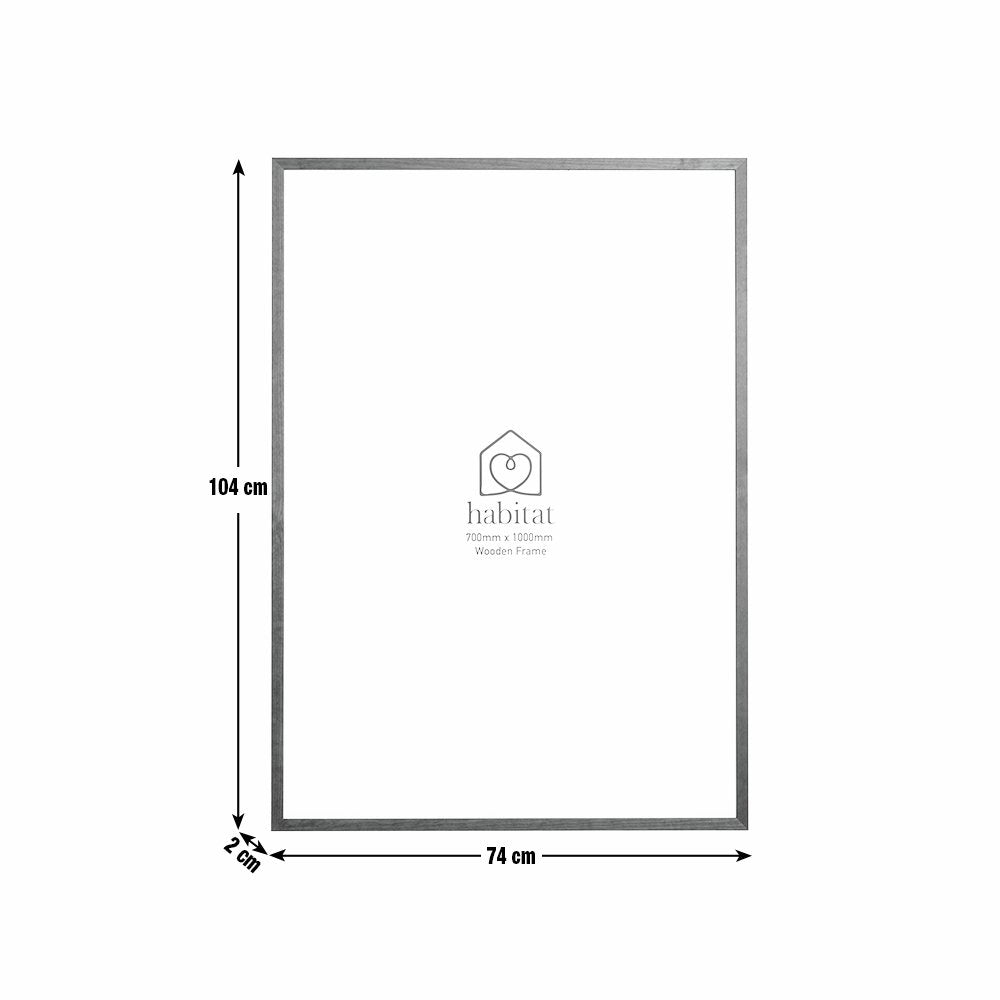 Habitat Walnut Ontario Picture Frame - 70x100cm
