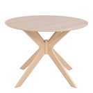 Furniture To Go Duncan 4 Seater Round Dining Table - Natural