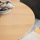 Furniture To Go Duncan 4 Seater Round Dining Table - Natural