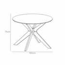 Furniture To Go Duncan 4 Seater Round Dining Table - Natural