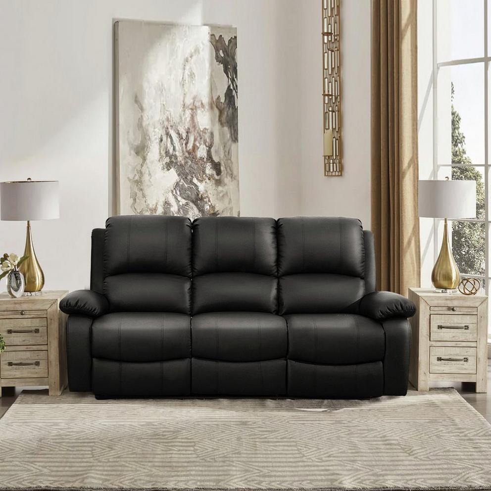 Electric Reclining Leather Sofa Set