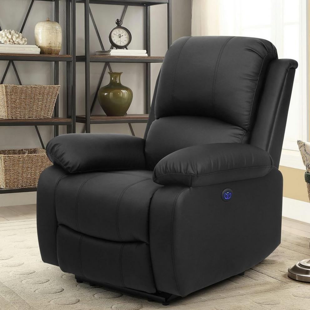 Electric Reclining Leather Sofa Set