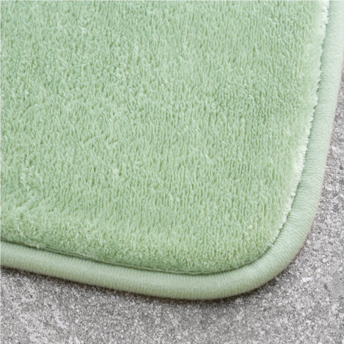 Catherine Lansfield Sage Memory Foam Bath Mat - 50x80cm