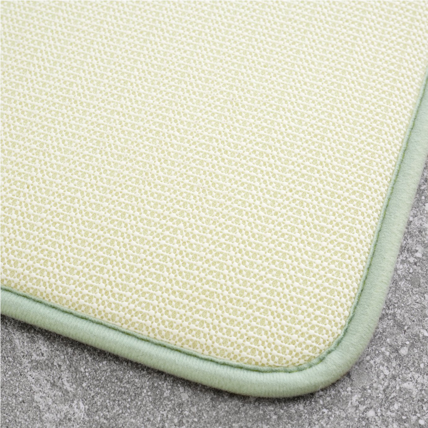 Catherine Lansfield Sage Memory Foam Bath Mat - 50x80cm