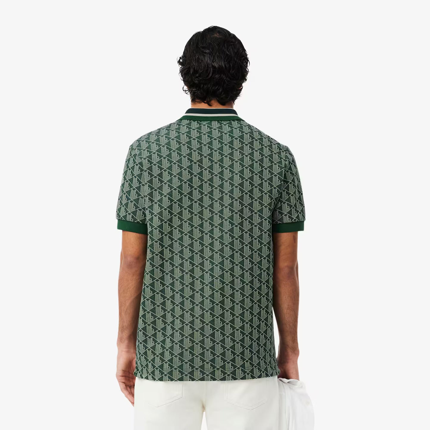 Classic Fit Monogram Jacquard Polo Shirt