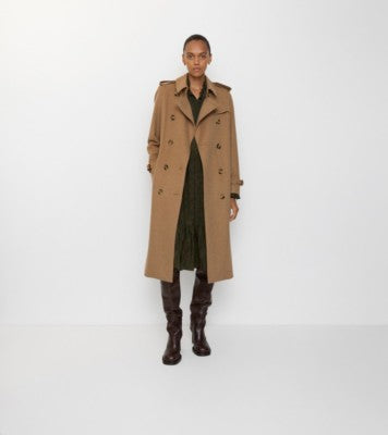 Long Cashmere Kensington Trench Coat