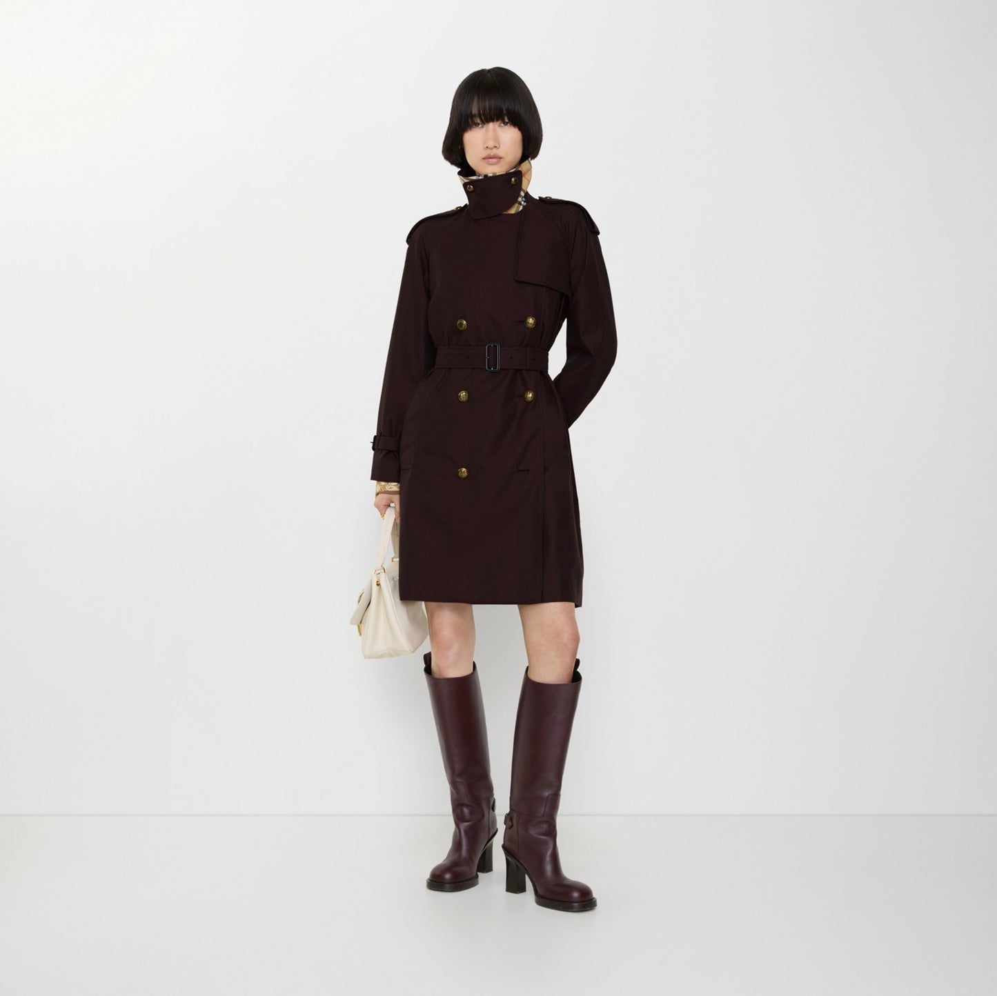 Mid-length Gabardine Castleford Trench Coat