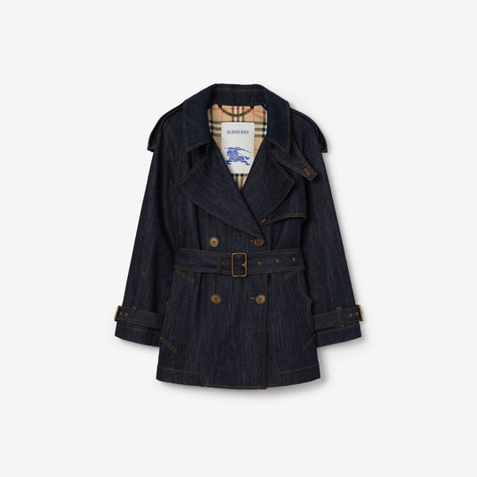 Short Denim Fitzrovia Trench Coat
