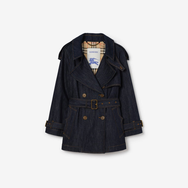 Short Denim Fitzrovia Trench Coat