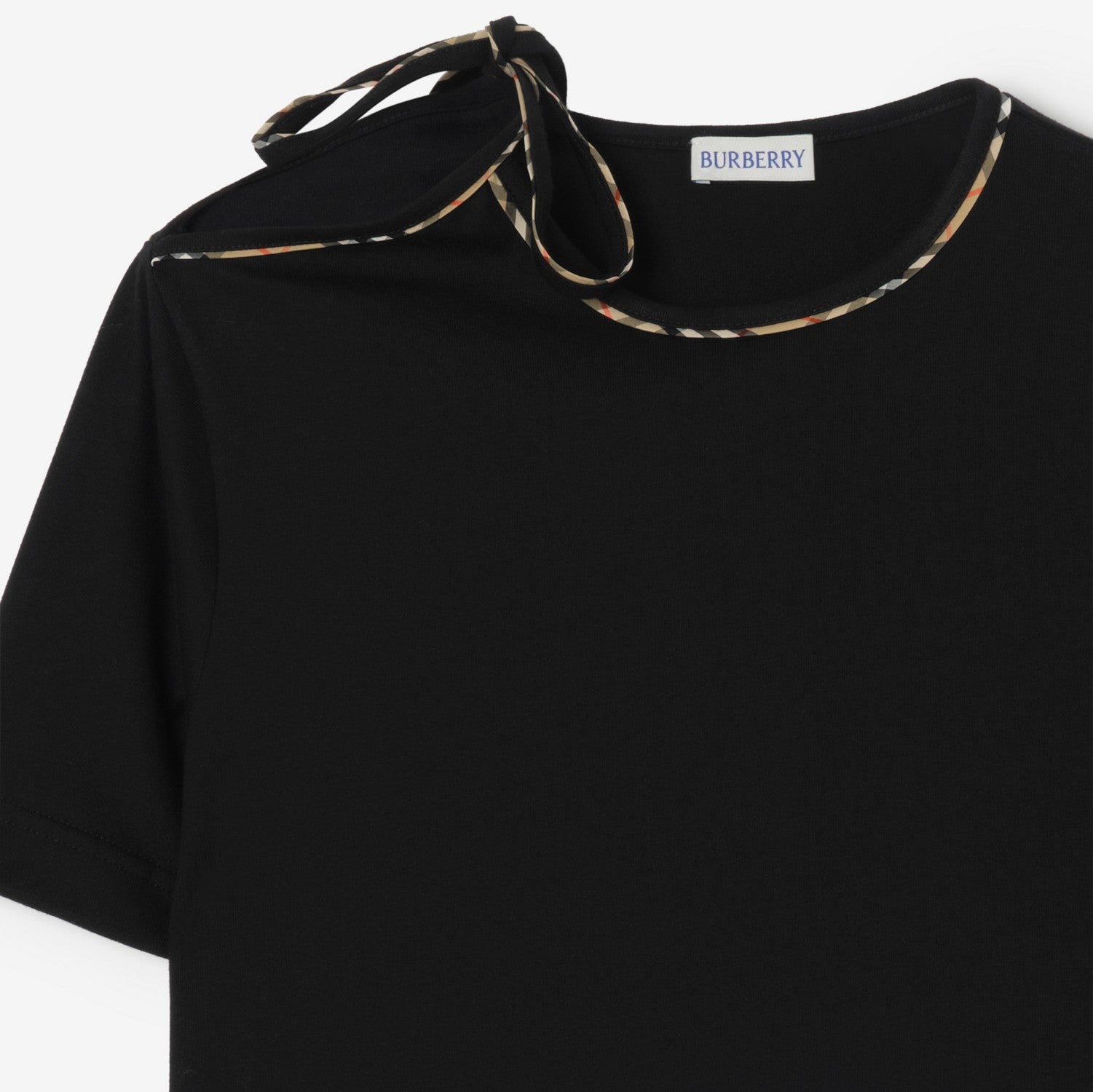 Tie-sleeve Cotton T-shirt