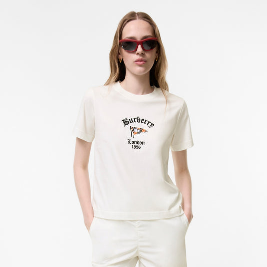 Check Flag Cotton T-shirt