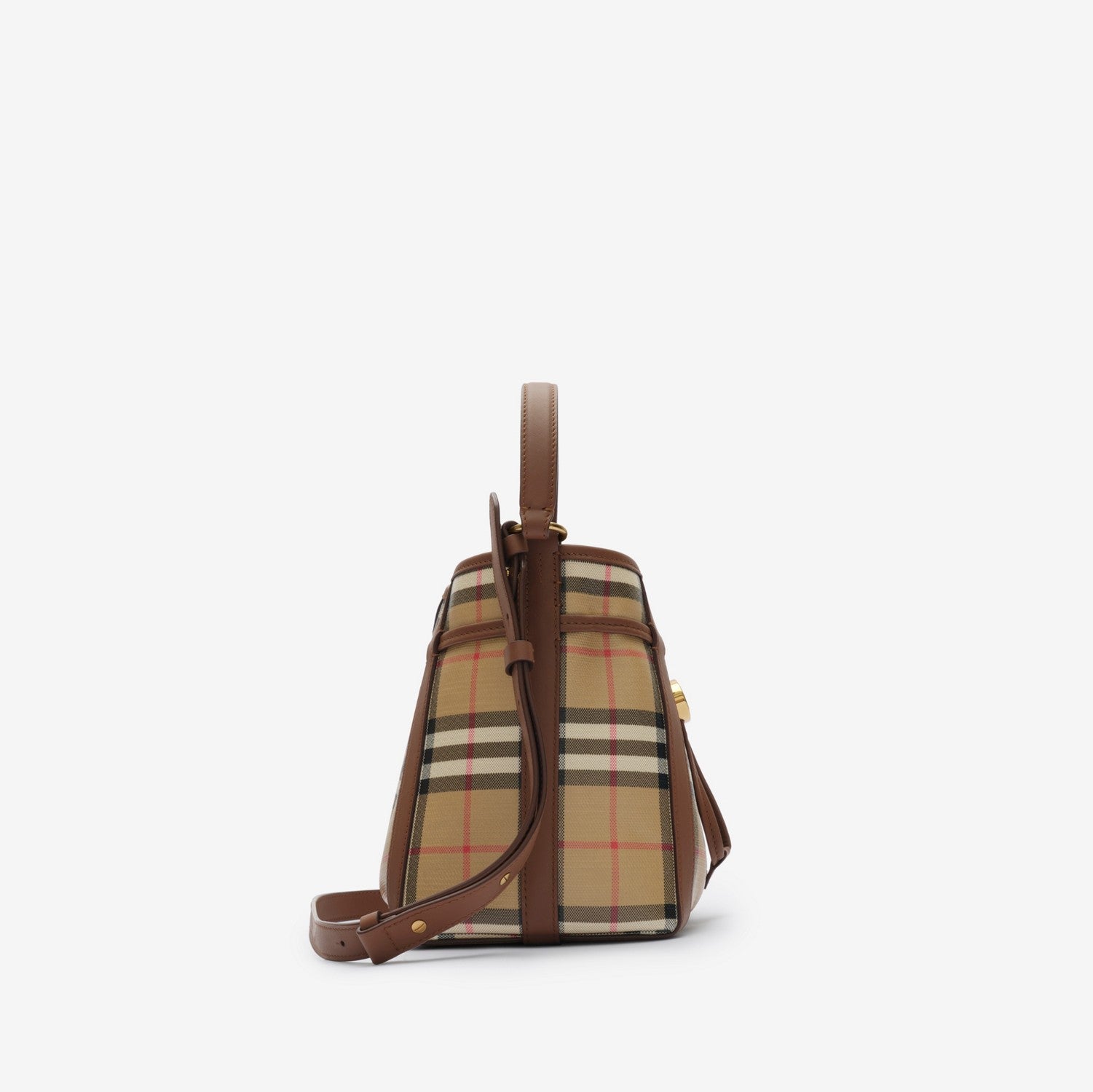 Mini Check Bucket Bag
