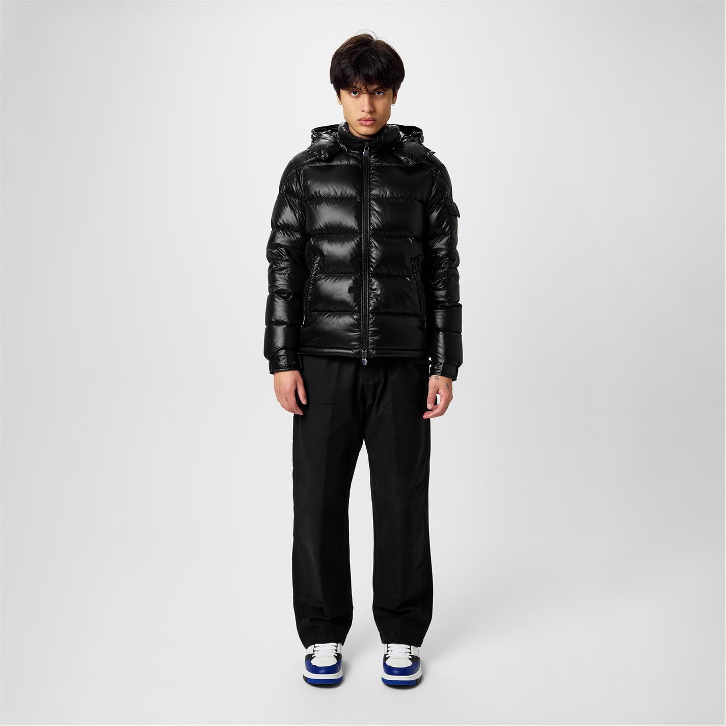 MONCLER Men's Maya Waterproof Down Detachable Hood Short Puffer Jacket