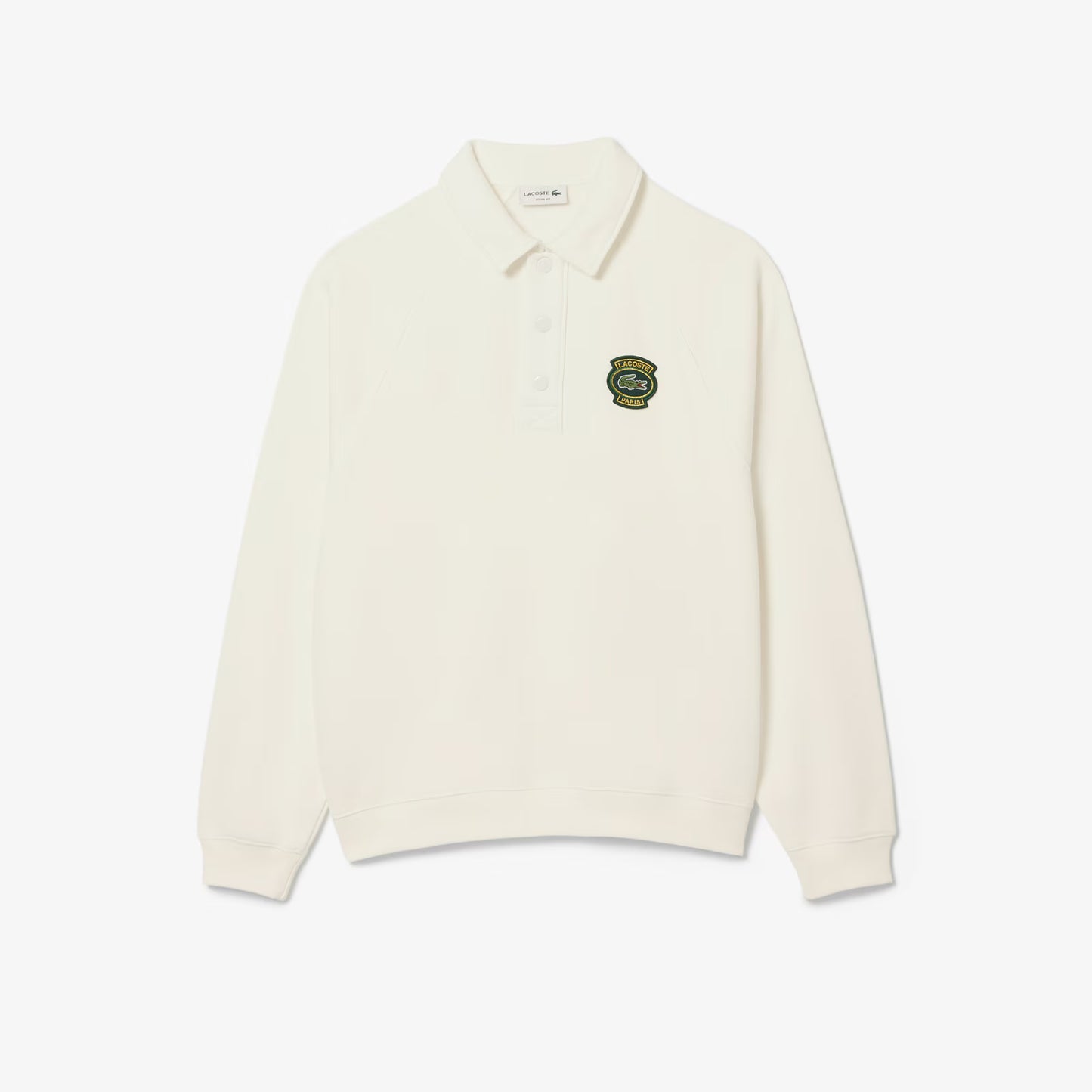 Loose Fit Polo Collar Fleece Sweatshirt