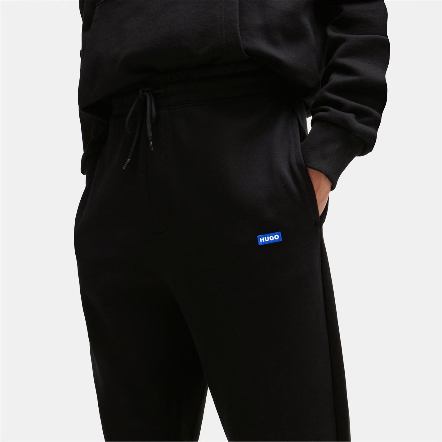 Cotton-terry tracksuit bottoms