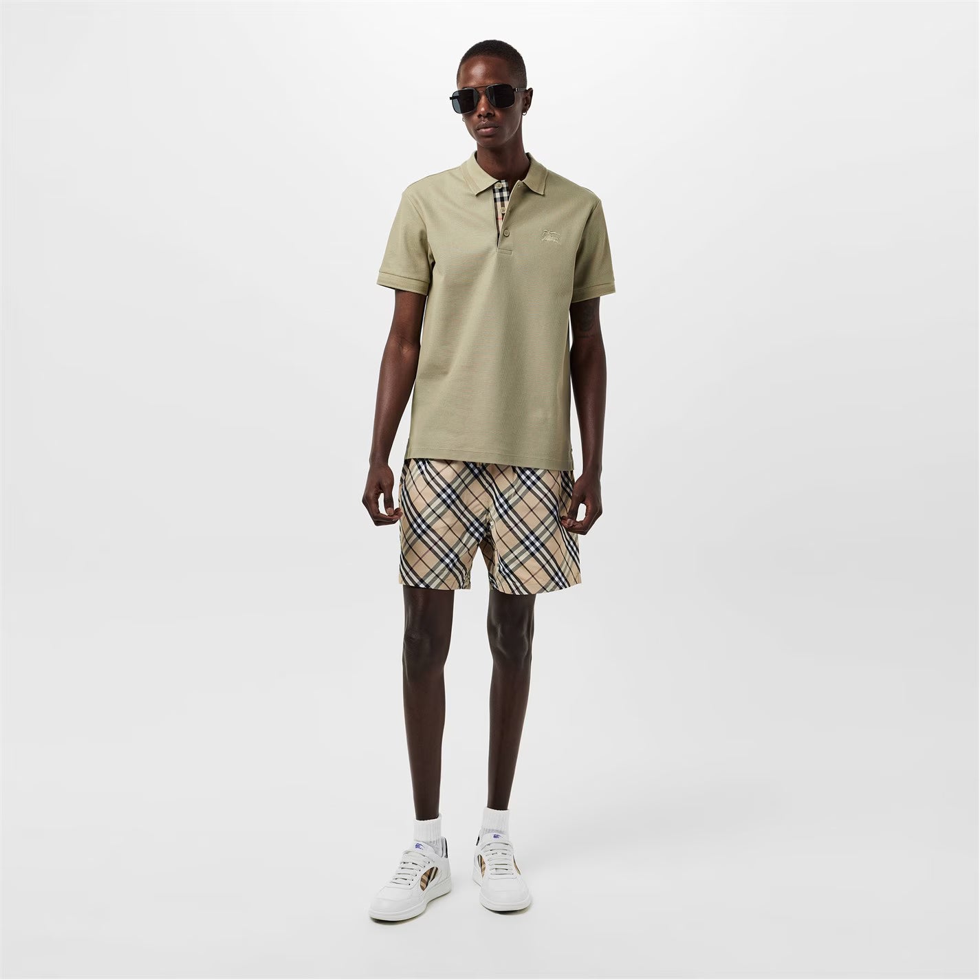 BURBERRY Check Swim Shorts