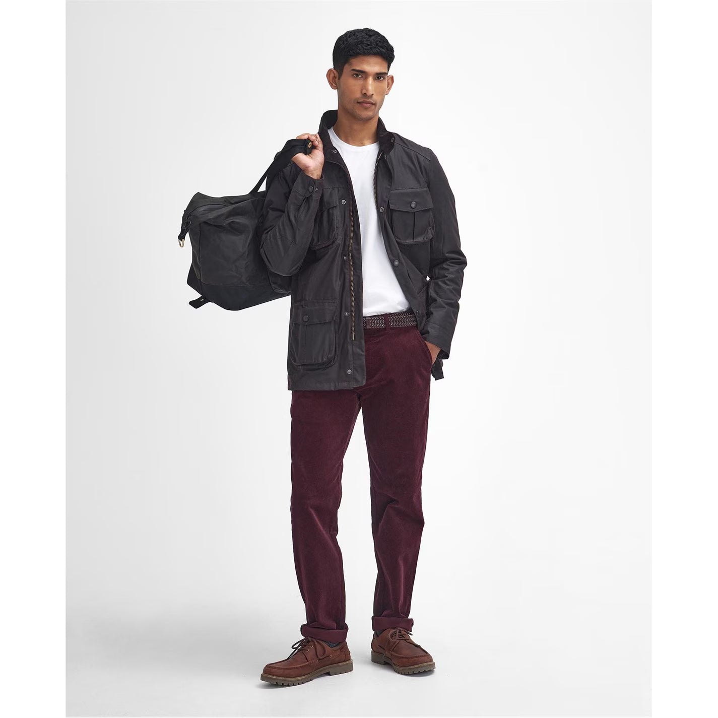 Barbour Men's Corbridge Water Resistant Waxed Tailored Fit Wax Jacket