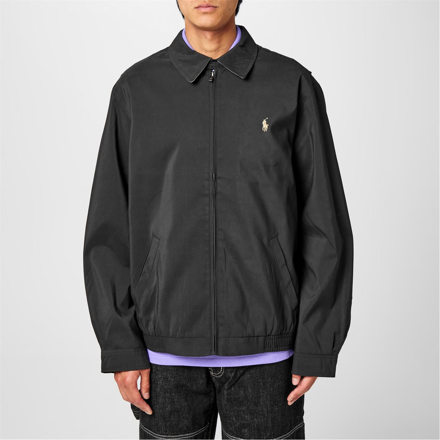 POLO RALPH LAUREN Men's Bi-Swing Cotton Water Resistant Harrington Jacket